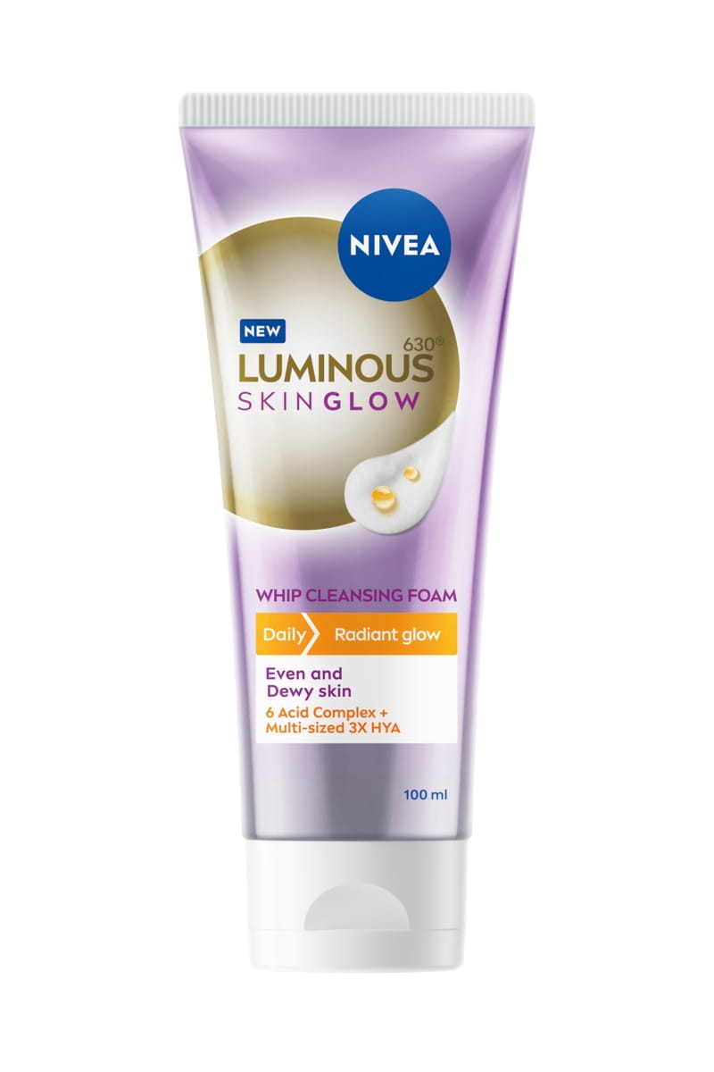 ZA_98762_Nivea_Luminous_Skin Glow_Whip Cleansing Foam_100ml_Tube_FOP