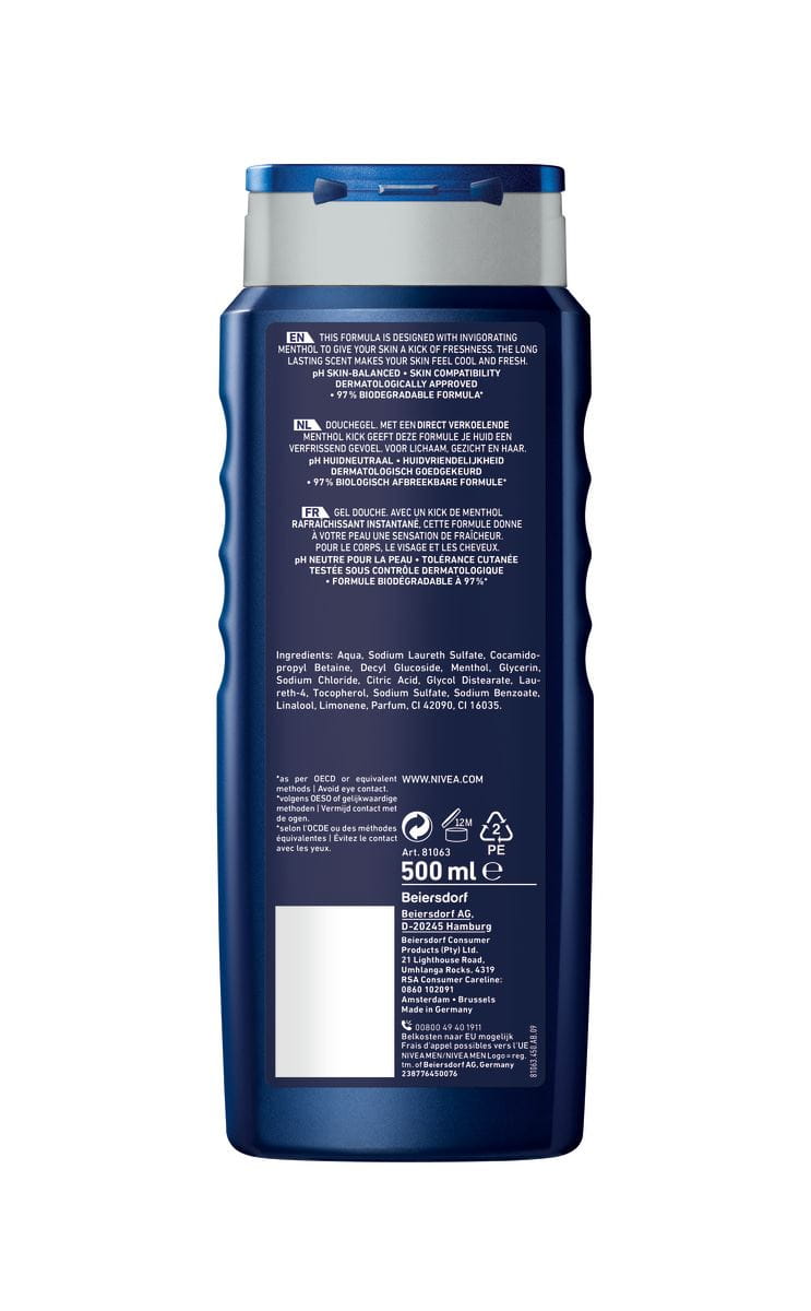 ZA_81063_NIVEA MEN_SHOWER GEL_COOL KICK 500ML_BOP